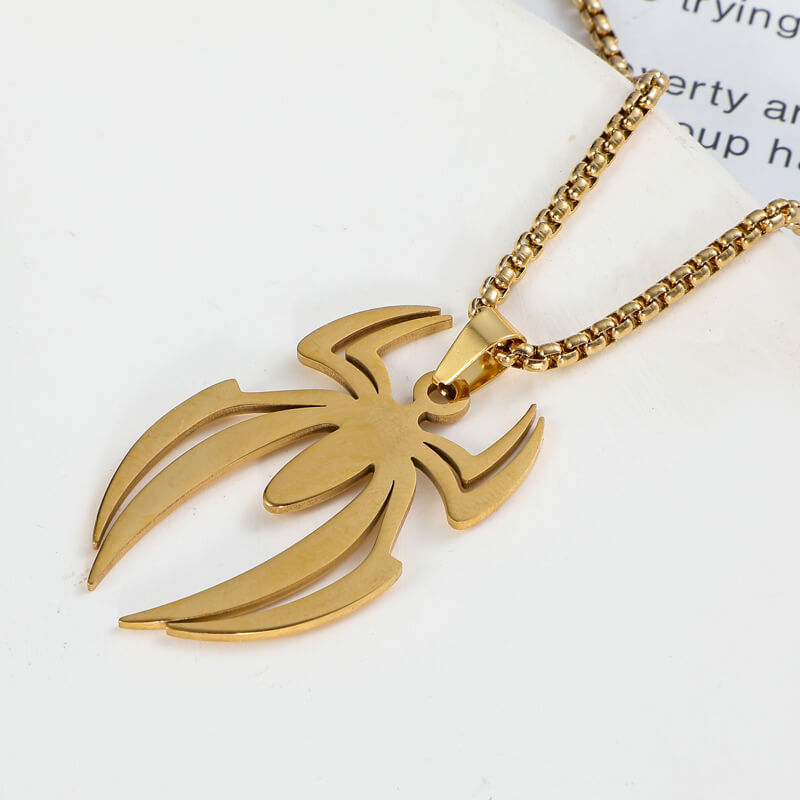 3-Color Spider Metal Necklaces – 3 Best Friends Necklaces