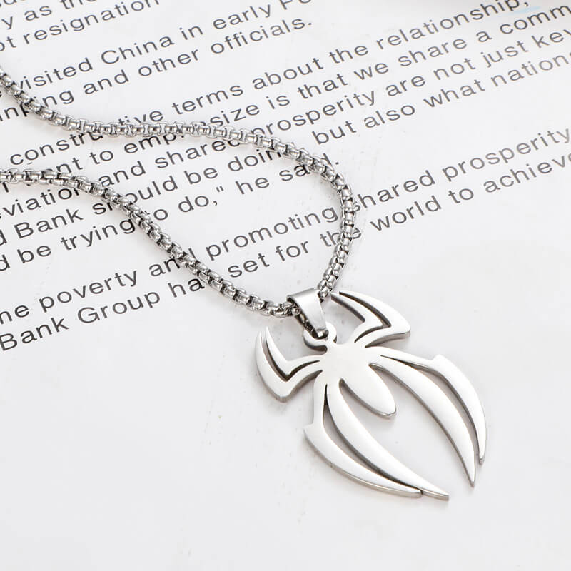 3-Color Spider Metal Necklaces – 3 Best Friends Necklaces