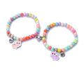 BFF Cat Magnetic Rainbow Bead Bracelet Set